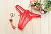 Window Pane G-String with Flower Bow